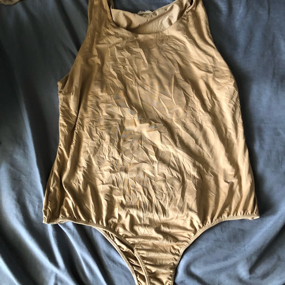 Tan Sleeveless Bodysuit